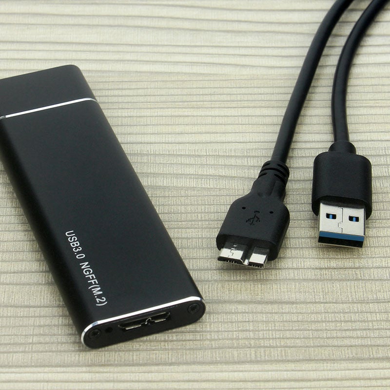 MN02 USB 3.0 Aluminum Alloy M.2 SSD External Hard Disk Box – Supports 2TB Capacity - Image 3