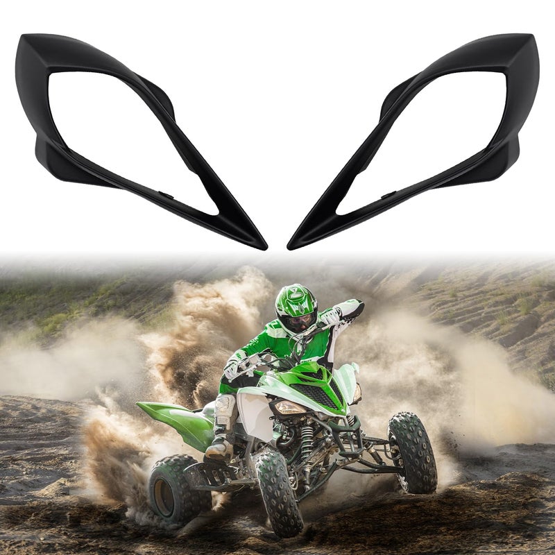 CPOWACE Left  Right Headlight Covers Compatible with 20062022 Yamaha Raptor 700 250 350 YFZ 450 YFZ450R YFZ450X Wolverine 350 450 Head Lamp Trim Cover Accessories Replacement for 5TG841660100