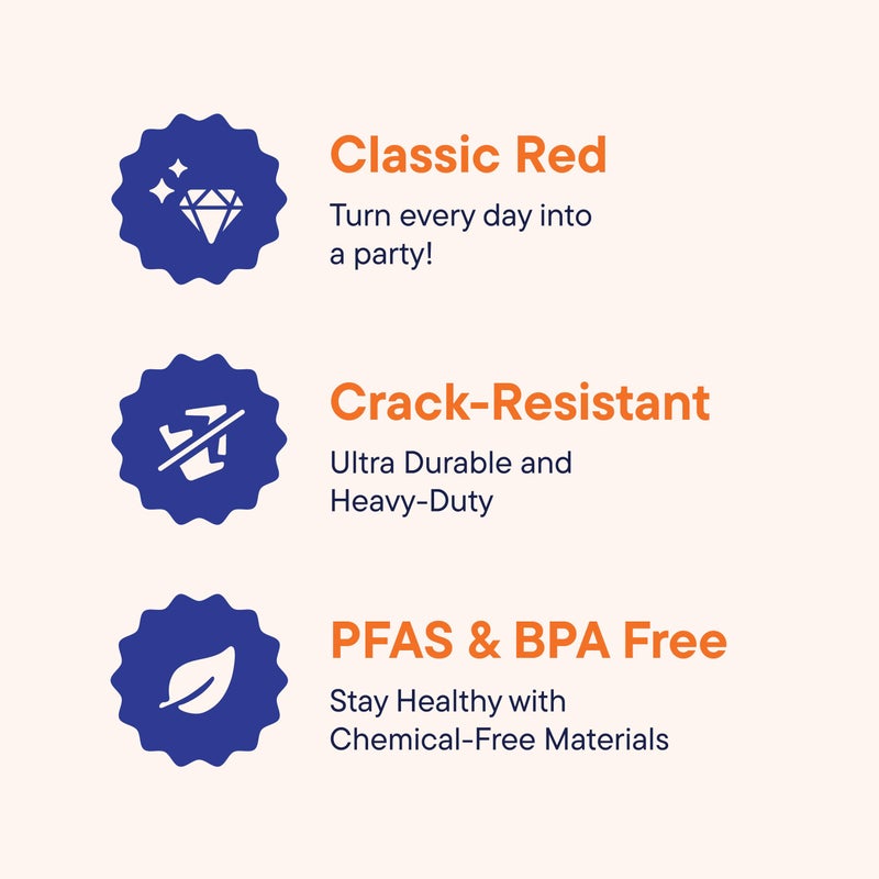 Stack Man Red Cups - Party Cups - Disposable Plastic Cups [16 oz - 100 Pack] Fun & Durable Party Cups for Drinking & Playing - Bulk Case of 100 Cups  By Stack Man - Image 2