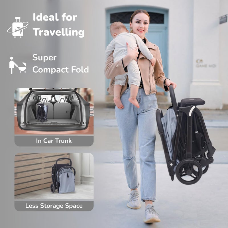 R for Rabbit Street Smart Ace Auto Fold Baby Stroller - Image 3