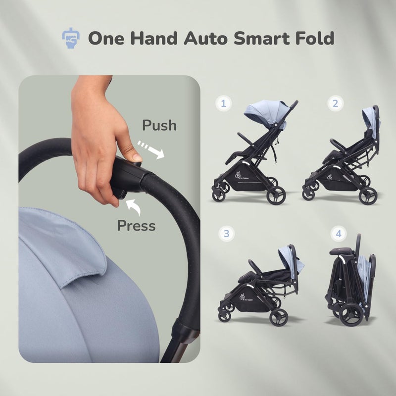R for Rabbit Street Smart Ace Auto Fold Baby Stroller - Image 2