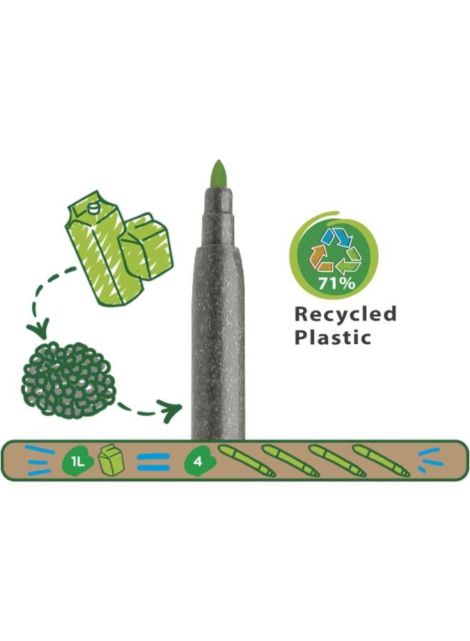 carioca Pack Of 12 Eco Family Joy Felt-Tip Markers  - Image 4