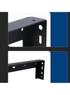 Shelf Brackets 17 inch - 2pcs Hidden Suspended Wall Mounted Heavy Duty Corner Brace Joint Right Angle L Shaped Bracket for Table Bench Countertop DIY - Black - pzsku/Z053143BA646A072E15CAZ/45/_/1727942356/b98ae1b5-76cd-4e3f-afac-20caa3c761cd