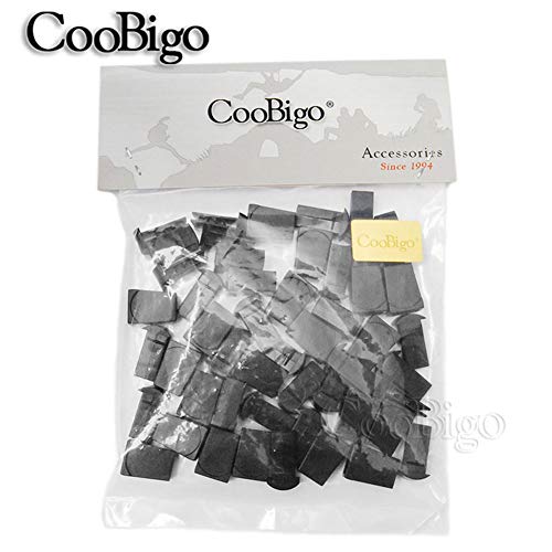 CooBigo 25pcs Zip Clip Buckle Zipper Pulls Cord Rope Ends Lock Black for Paracord FLC135-B - Image 5