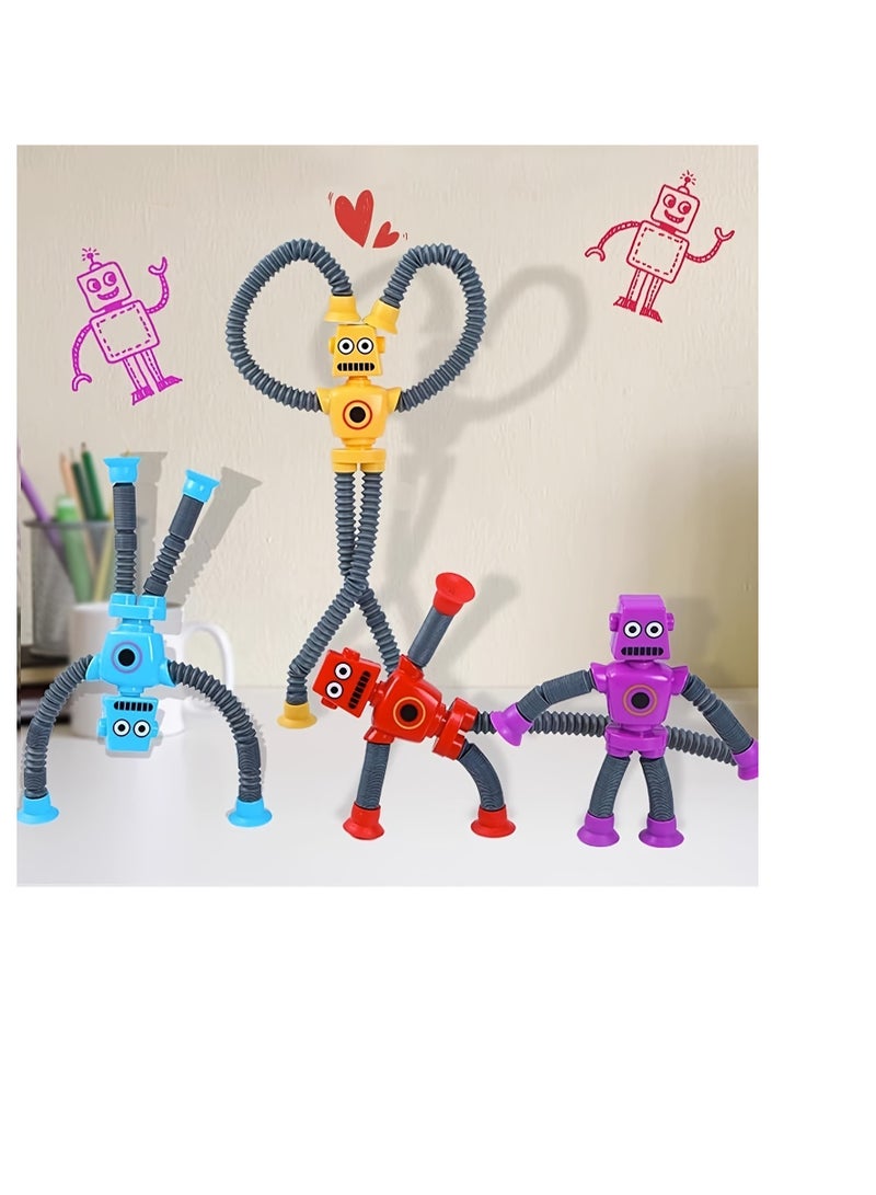 4-color Suit With Variable Robot Telescopic Tube, Educational Toys To Exercise Children's Hands-on Ability - Image 3
