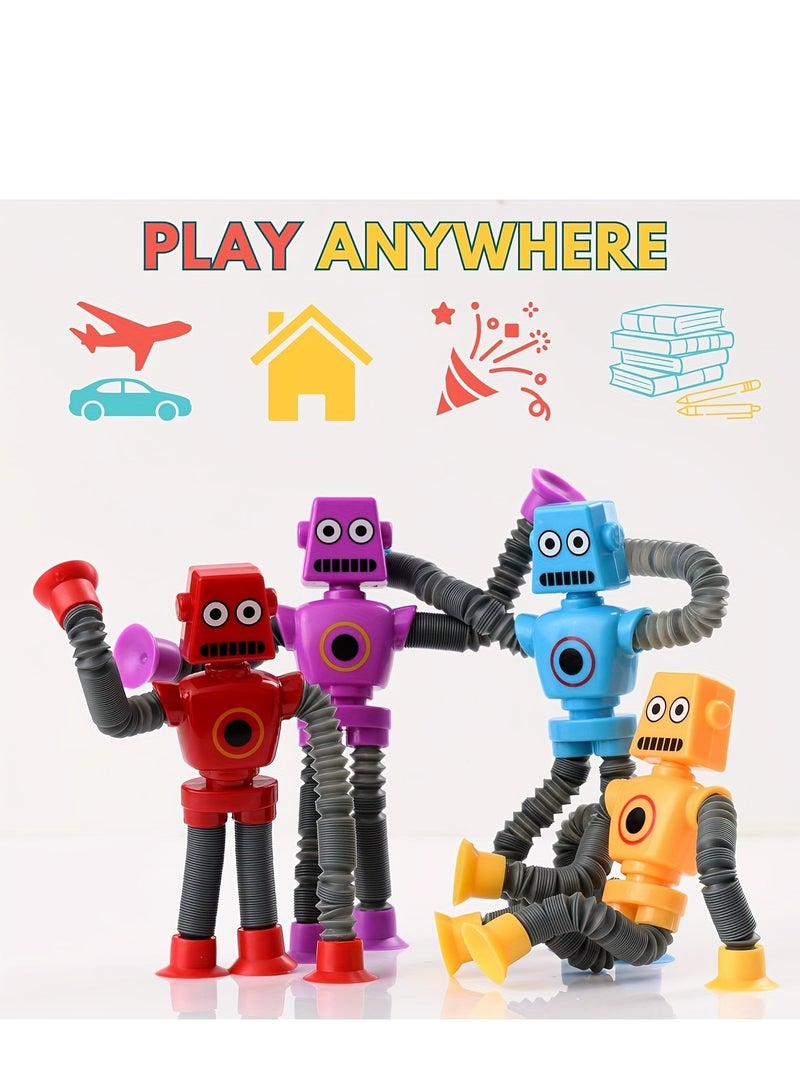 4-color Suit With Variable Robot Telescopic Tube, Educational Toys To Exercise Children's Hands-on Ability - Image 4