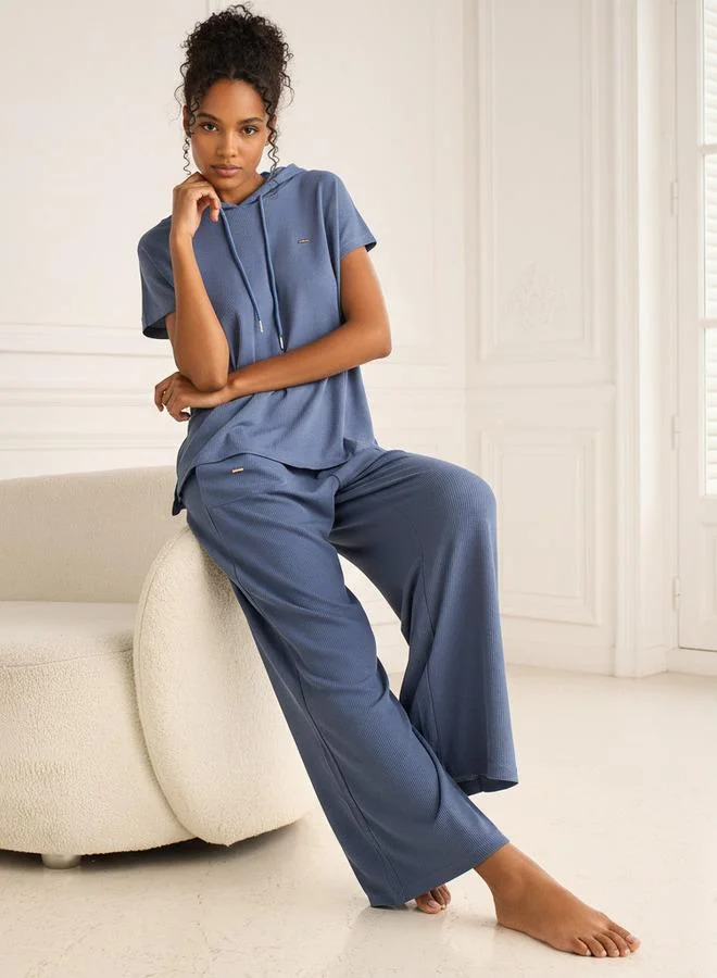 سبلاش فيڤ طقم بيجامة بغطاء رأس وسروال