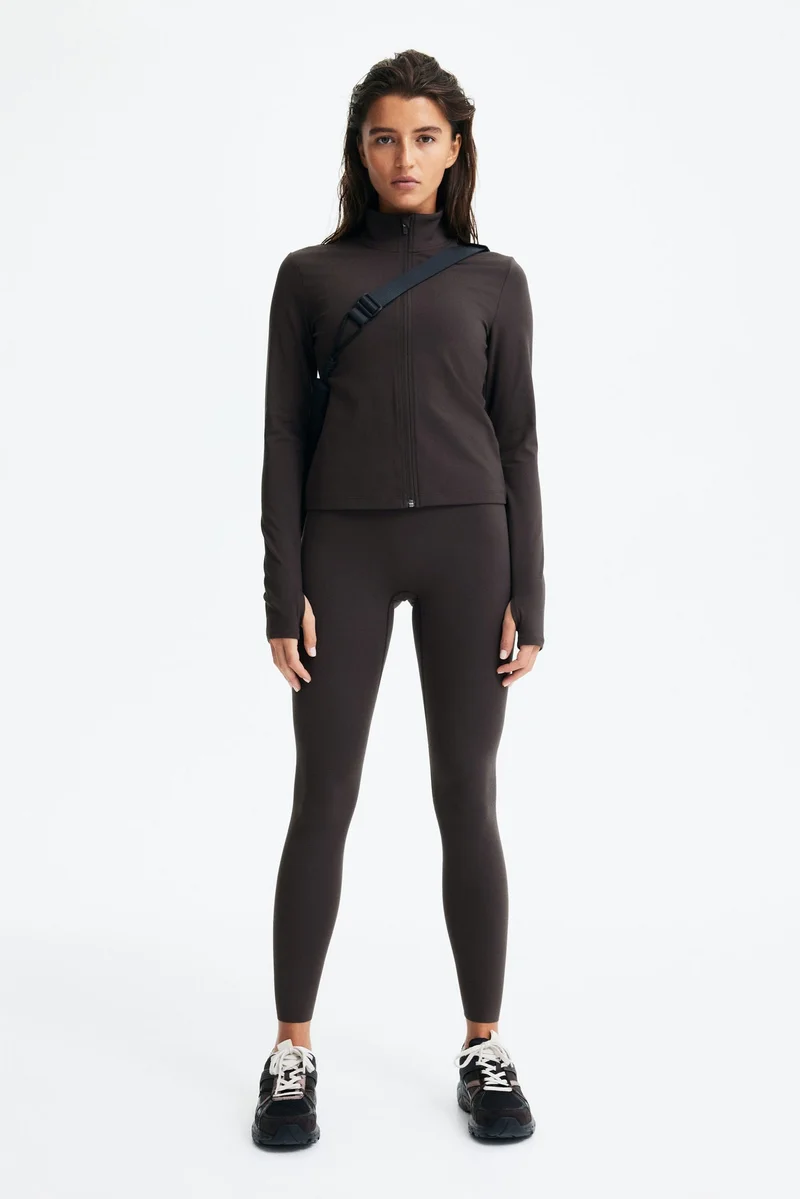 H&M SoftMove™ Zip-through sports jacket