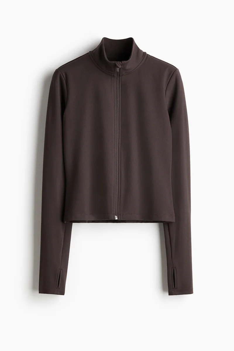 H&M SoftMove™ Zip-through sports jacket