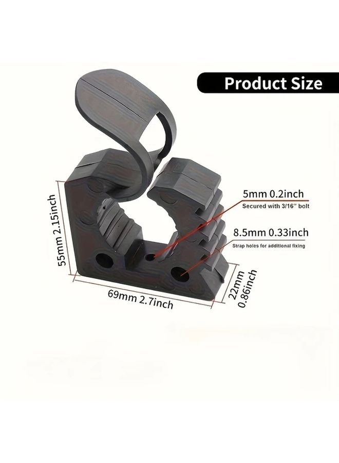 قطعتان من حامل المجرفة الأسود للإطلاق السريع مع قوس التثبيت المقوى للإكسسوارات - Image 4