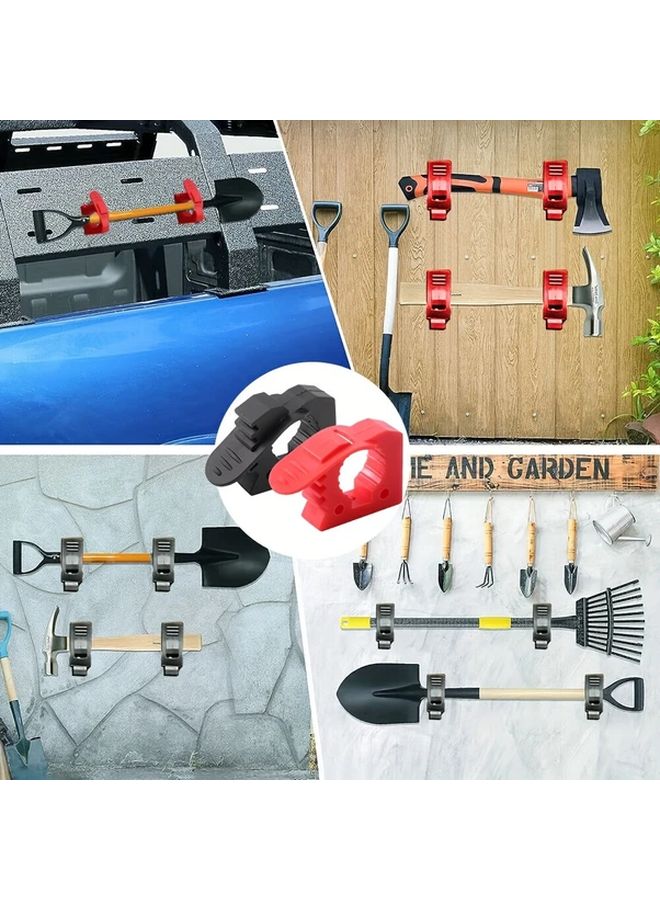 قطعتان من حامل المجرفة الأسود للإطلاق السريع مع قوس التثبيت المقوى للإكسسوارات - Image 5