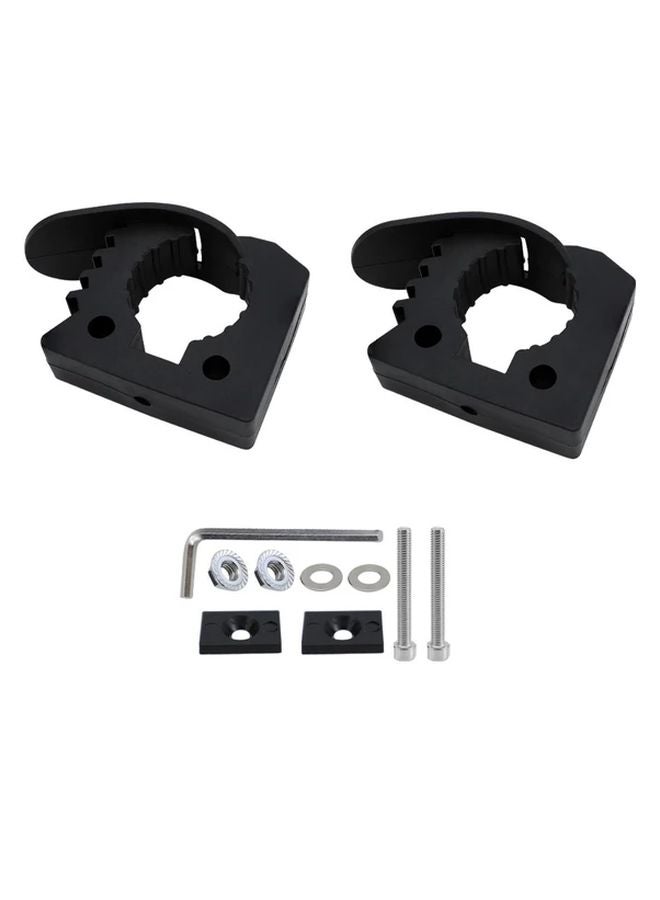 قطعتان من حامل المجرفة الأسود للإطلاق السريع مع قوس التثبيت المقوى للإكسسوارات - Image 1