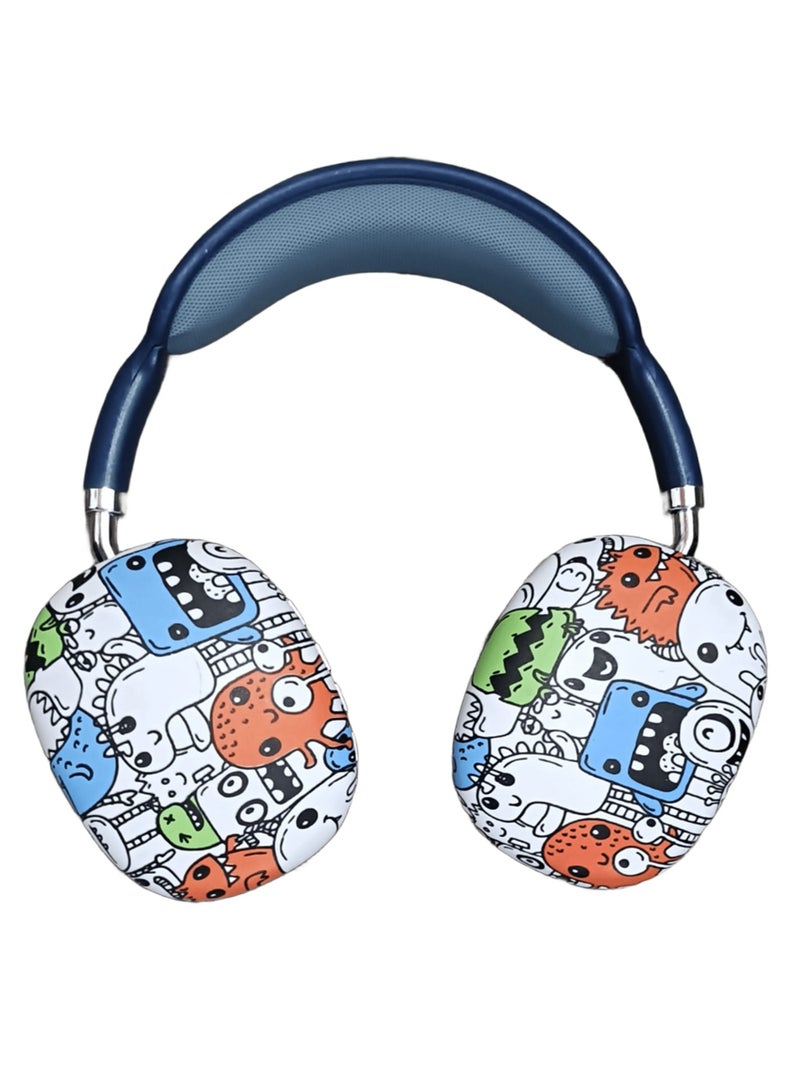 P9MAX Wireless Stereo Bluetooth Headphones for Music, Memory Card Support, Gaming with Microphone for Laptops, Mobile Phones, PCs - Image 2