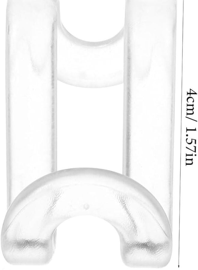 VICASKY 60 قطعة من خطافات موصلات الشماعات الشفافة القابلة للتكديس لتوفير مساحة الخزانة - Image 3