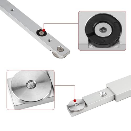 Serplex® 3/4 Inch Aluminum Alloy Miter Bar Clamping Tool, 300mm Silver T-Slot Track Gauge Rod Rail for Router Table Saw Slider, Precision Alignment Bar for Woodworking & DIY Craft Projects - Image 3