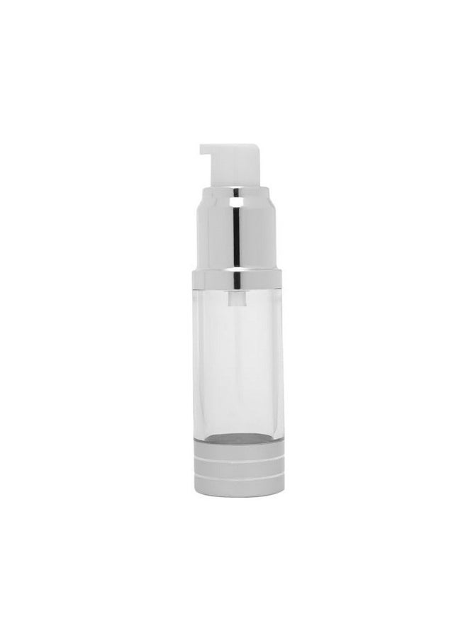 Devinez - Devinez Refillable Airless Pump Bottle, 30ml (Pack of 2) with Matte Silver Finish Lightweight Leak Proof and Shockproof for Homemade Beauty Products, Makeup Foundations and Serums - Image 1