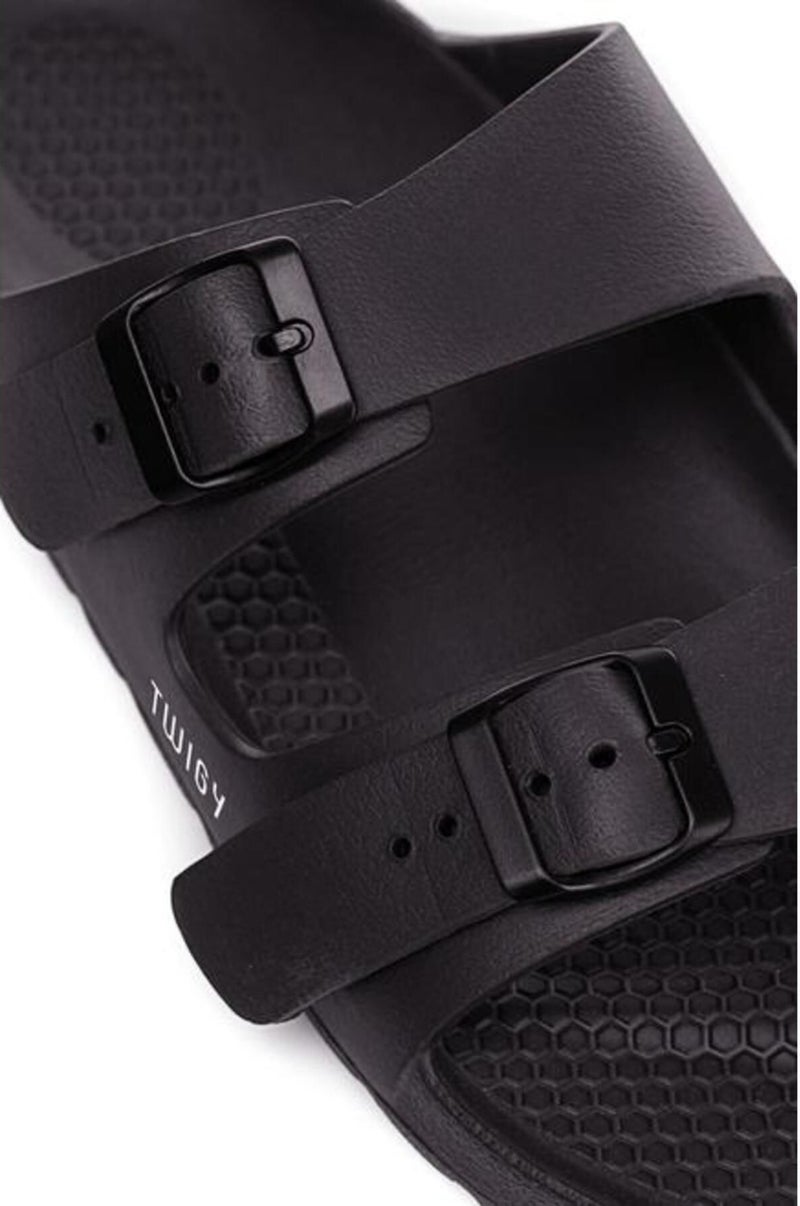 Twigy Justin Men's Slippers Black 40/45 ZZ0601  - Image 2