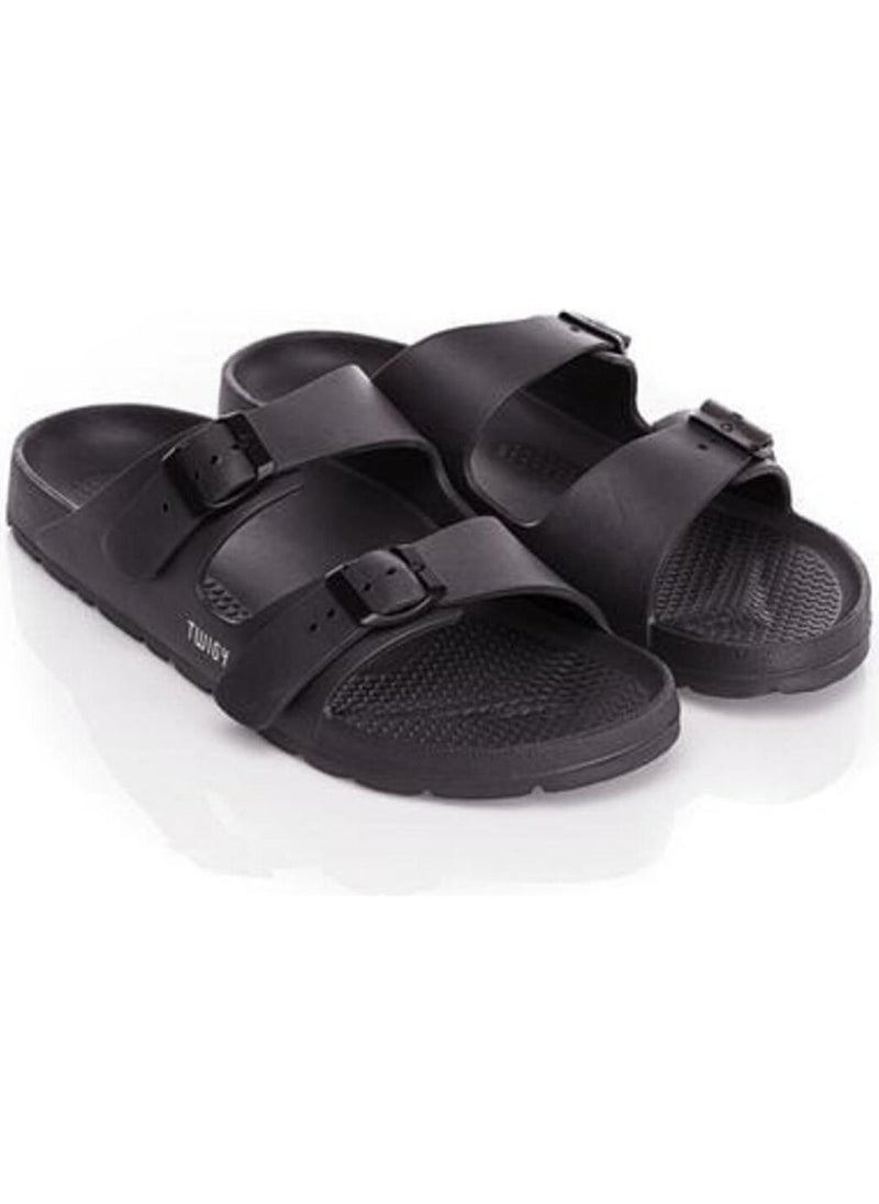 Twigy Justin Men's Slippers Black 40/45 ZZ0601  - Image 3