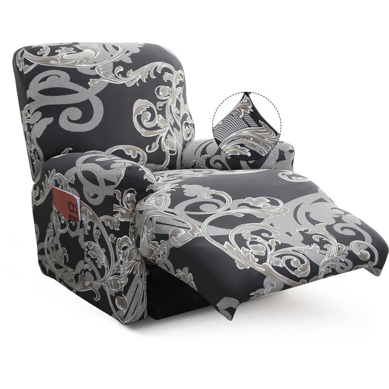 Iauddy Recliner SlipcoverStretch Soft Slip Reclining Chair Slipcovers 4Pieces Furniture Protector for Recliner with Pocket Fitted Sofa Couch Cover Lazy Boy Chair Cover