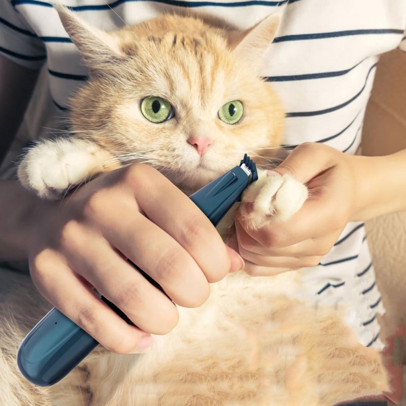Pet Dog Hair Clipper Paw Hair Trimmer with LED Light Rechargeable Handheld Electric Grooming Tool - Image 5