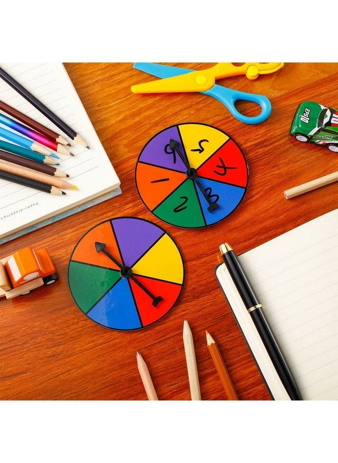 Generic - 10 Sets Game Spinner Wheel Square Blank Game Spinners Erasable Game Spinner Board With Plastic Rotating Arrows Math Spinner For Game Prizes (Colorful) - Image 1