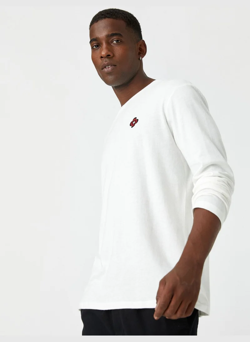 KOTON Basic T-Shirt Long Sleeve