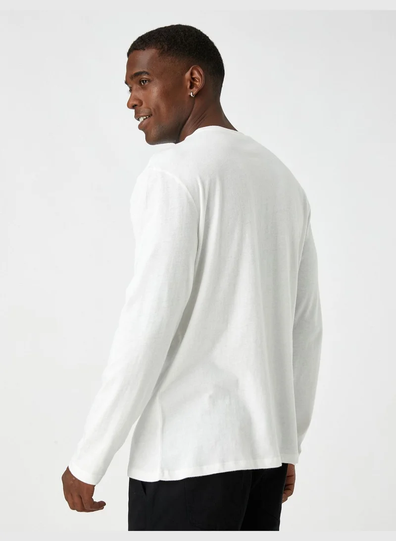 KOTON Basic T-Shirt Long Sleeve