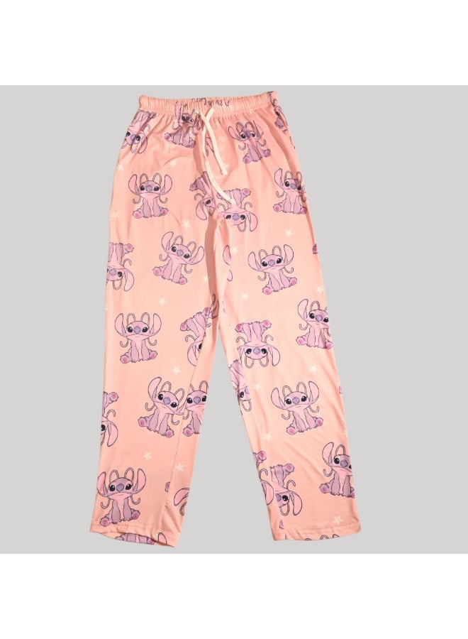 LILO & STITCH WOMENS SHORT SLEEVE PAJAMA SETS , SILKY POLYESTER - Image 3