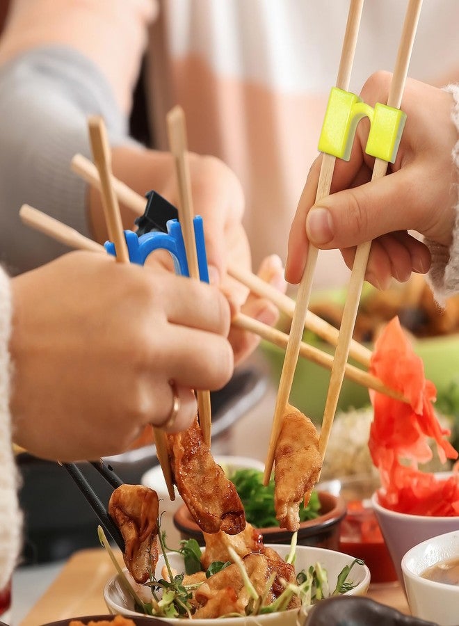 Gabrella 10 Pairs Reusable Training Chopstick Helpers, Replaceable Practice Chinese Chop Stick Training Chopsticks for Many Age, Adult, Beginner or Learner (Multi Color) - Image 5