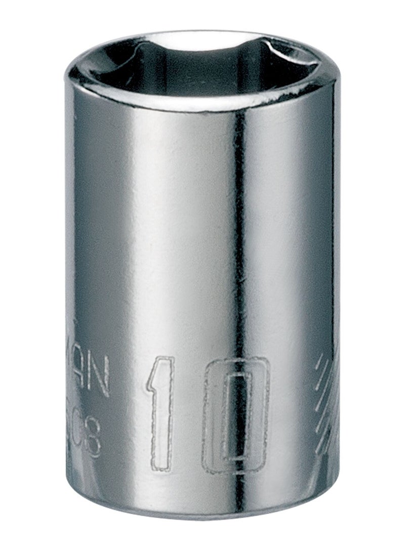 CRAFTSMAN 1/4-in Drive 10mm 6 Point Shallow Socket