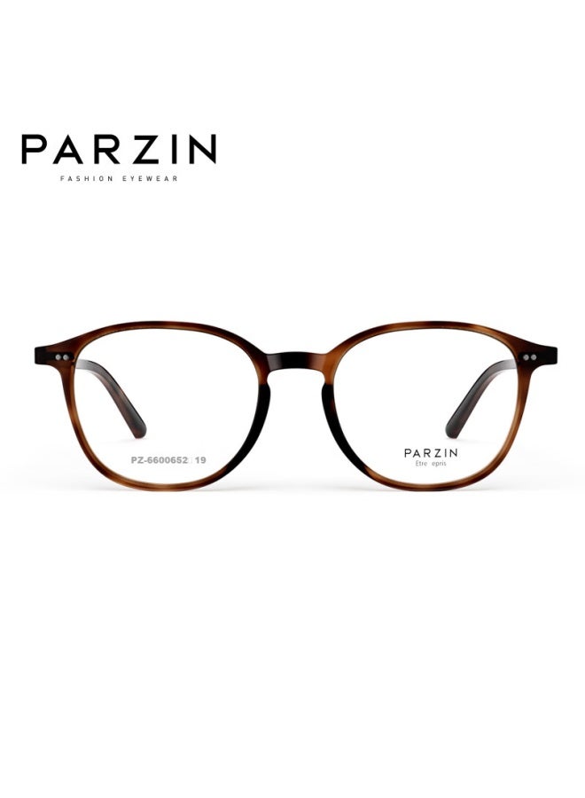 Parzin Uni Lightweight Rectangular Eyeglass Frame For Myopia With D-shaped Frame, Model 66006 - Image 5