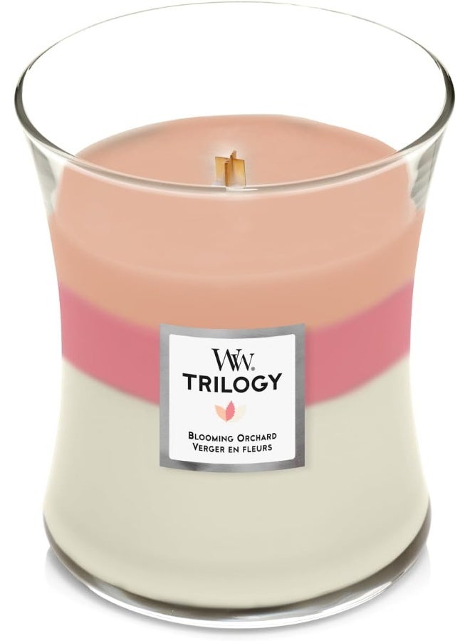 WoodWick WoodWick Scented Candle Medium Trilogy Flowering Orchard - 11 cm/Diameter 10 cm  - Image 2