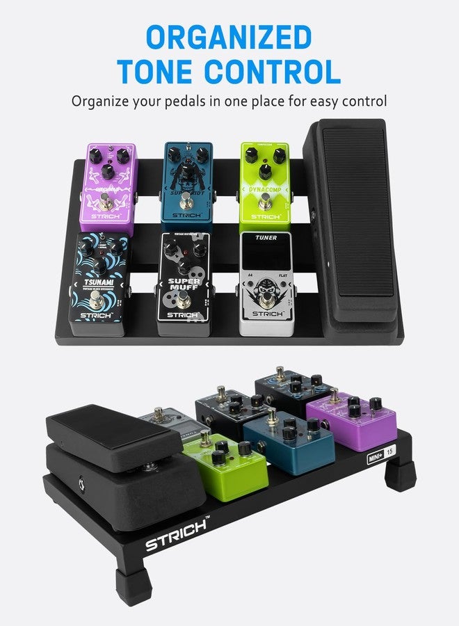 STRICH MINI 15+ Guitar Pedal Board, Aluminum Alloy, 0.1 lbs (0.55 kg), Ultra Lightweight, Effector Board, 15.0 x 8.7 inches (38 x 22 cm), Carrying Bag Included - Image 3
