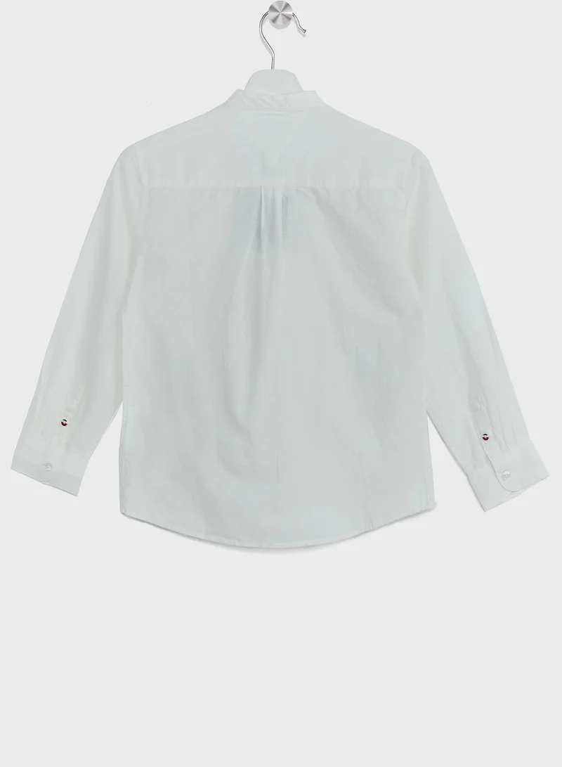 TOMMY HILFIGER Youth Hemp Collar Shirt
