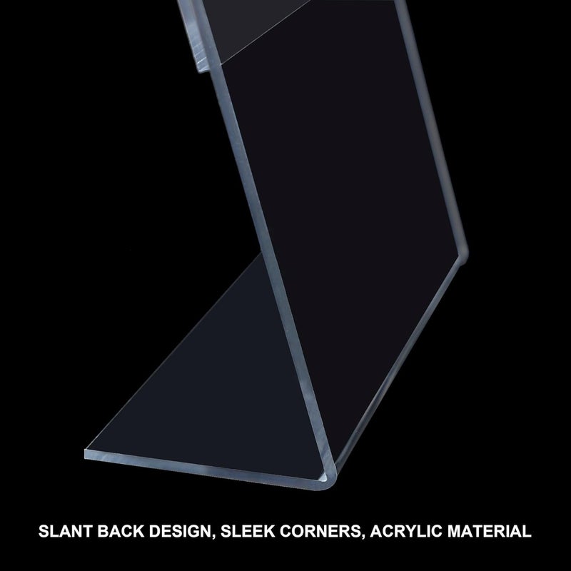 ROSSHINE A4 Acrylic Sign Holder, 5pack L-Shape A4 Perspex Display Stand, Clear Poster Menu Holders for Office School Shop Restaurant - Image 5