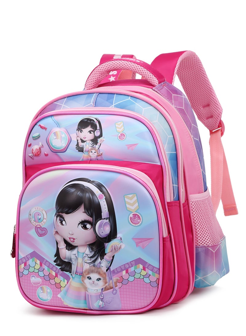 Stargold Baby Backpack For Baby Girls With Adjustable Strap For School 14 Inch - Image 2