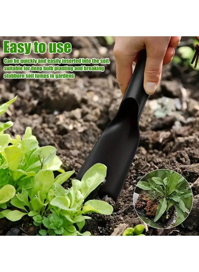 قطعتان من مجموعة مجرفة الحديقة المعدنية للحفر والزراعة وإزالة الأعشاب الضارة، مجارف يدوية متينة - Image 5