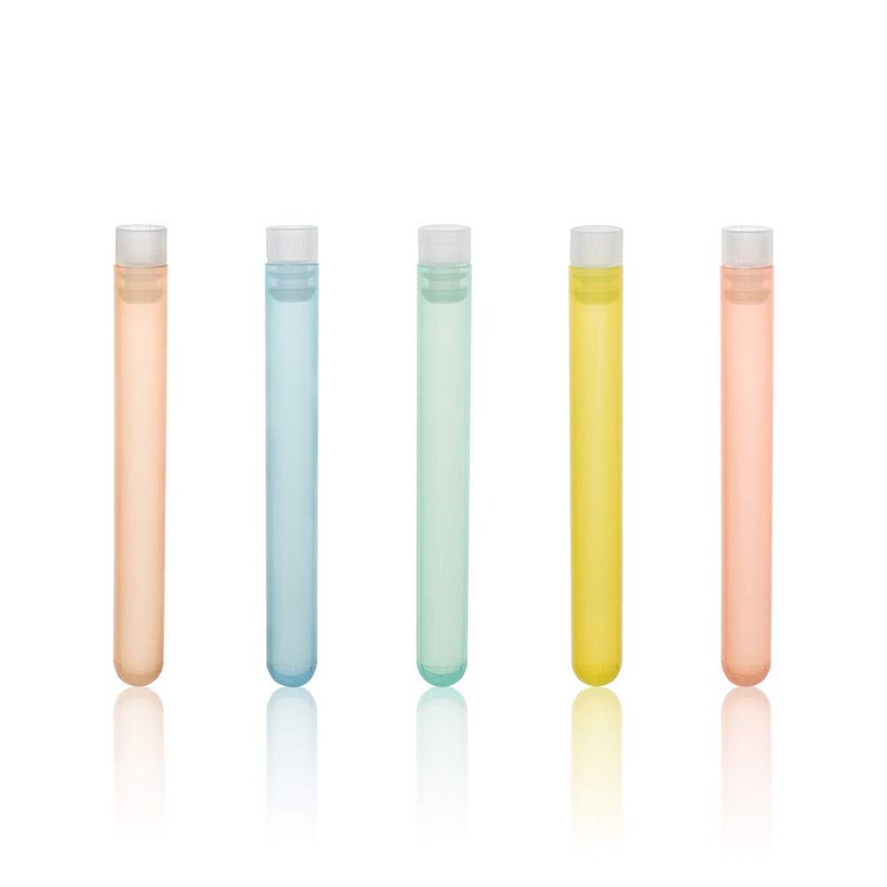 ULAB Scientific White Tube Rack and Plastic Test Tubes Set, Include 1pc of White Tube Rack and 60pcs of Plastic Macaroon Party Tubes Shot Glasses, 16x125mm,Assorted Color, UTR1016 - Image 4