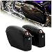 KUAFU Universal Hard Saddle Bags WLock Mounting Brackets Compatible with Yamaha Honda Shadow Cruiser Suzuki kawasaki Vulcan Victory Viking Motorcycle Saddlebags wLights Luggage Trunk 36L - Image 2