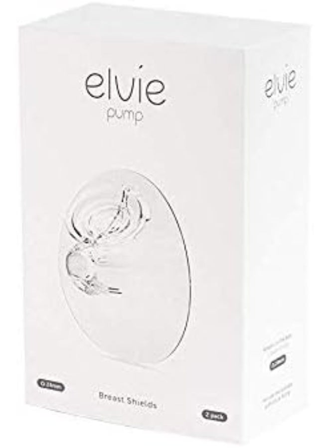 elvie Elvie Pump Breast Shields - 24mm | 2 Pack Nipple Shield Flange for Expressing Breast Milk | Baby Breastfeeding Accessories for Electric Breast Pump | BPA Free Breast Shields| Nursing Bra Compatible - Image 4