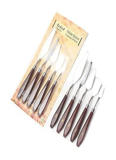 Artist Artist Painting Knives Set - 5 Pieces Painting Knives Stainless Steel Spatula Palette Knife Oil Painting Accessories Color Mixing Set for Oil, Canvas, Acrylic  - Image 1