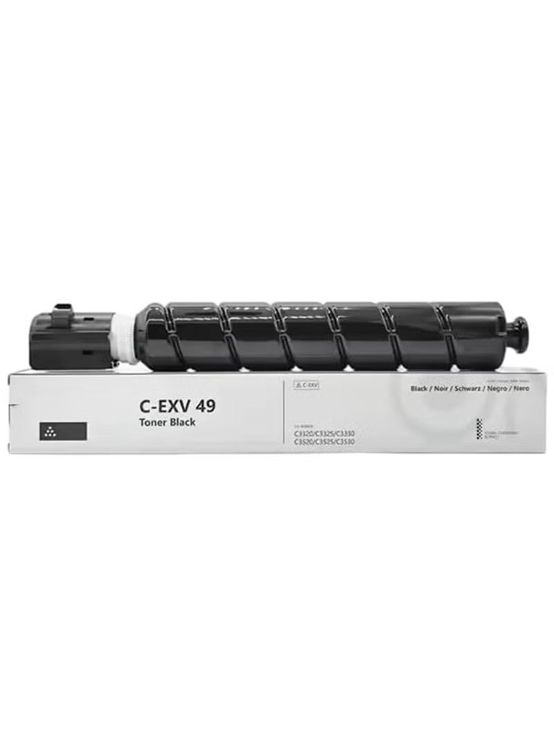 Toner Cartridge C-EXV 49 Black This Compatible toner cartridge is suitable for Printer Canon IR ADV C3320i Canon IR ADV C3325i IR ADV C3330i CEXV 49 Black - Image 1