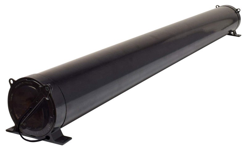Valterra A04-5094BK RV Adjustable EZ Hose Carrier with Lockable Door Cap, Black - Image 2