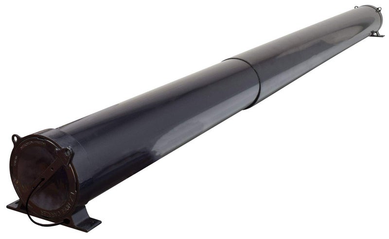 Valterra A04-5094BK RV Adjustable EZ Hose Carrier with Lockable Door Cap, Black - Image 1
