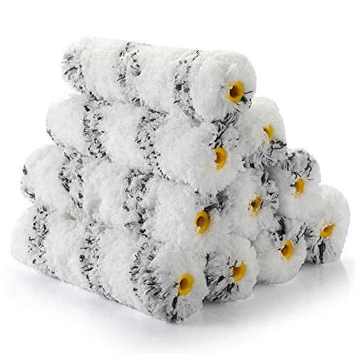 KUPOO Paint Roller 6 Inch 3/4 in Roller Naps,High-Density Microfiber Mini Roller with Frame,11 Piece Small Paint Roller Tool Kit for Oil and Water Based Paints, House Painting Supplies & DIY Craft Use - Image 2