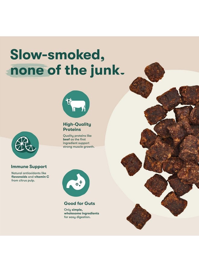 جينكس قطع لحم جينكس، مكافآت الكلاب المجففة الناعمة، وجبة خفيفة بحجم اللقمة، قليلة السعرات الحرارية ومليئة بالنكهة، لحم بقري وكبد حقيقي مدخن ببطء، بدون مواد مالئة، 5 أونصة - Image 3