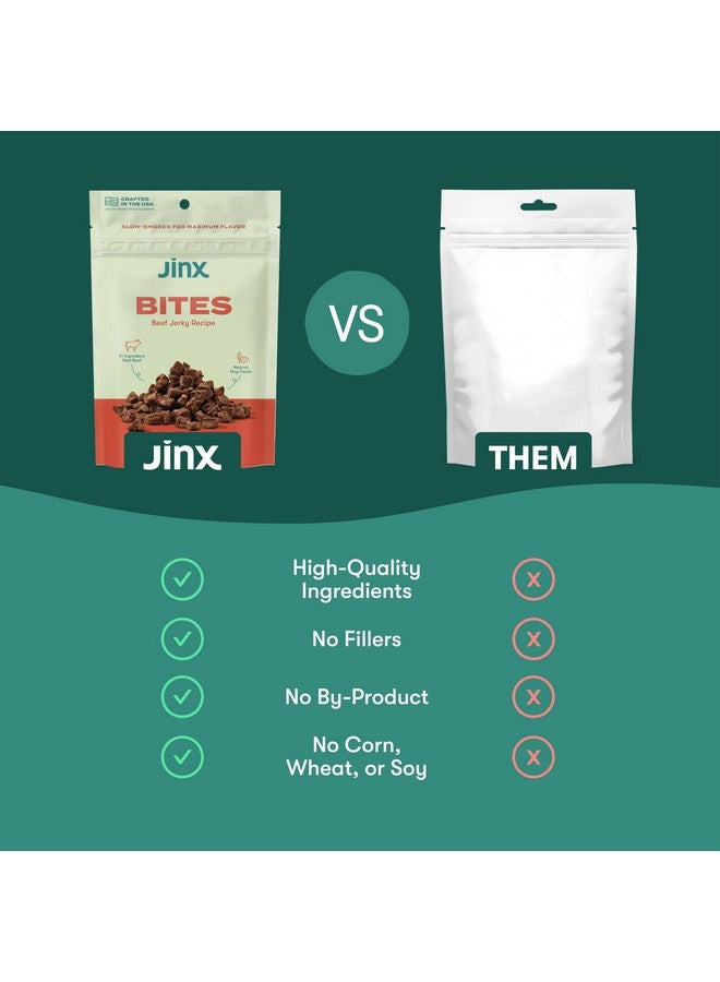 جينكس قطع لحم جينكس، مكافآت الكلاب المجففة الناعمة، وجبة خفيفة بحجم اللقمة، قليلة السعرات الحرارية ومليئة بالنكهة، لحم بقري وكبد حقيقي مدخن ببطء، بدون مواد مالئة، 5 أونصة - Image 5