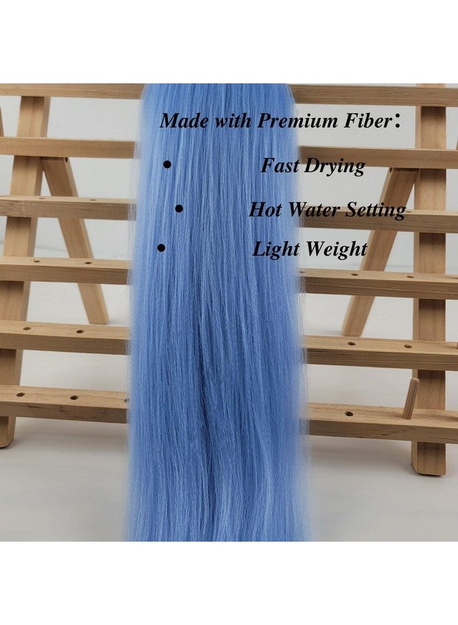Leticia Light Blue Boho Braiding Hair Curly Braiding Hair For Boho Braids Bohemian Braiding Hair - Image 3