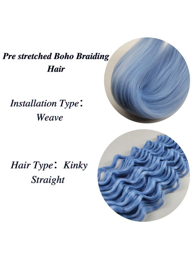 Leticia Light Blue Boho Braiding Hair Curly Braiding Hair For Boho Braids Bohemian Braiding Hair - Image 2
