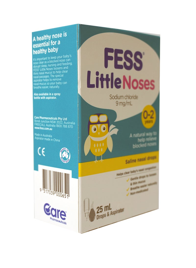 FESS Little Noses Saline Nasal Drops-25Ml  - Image 2